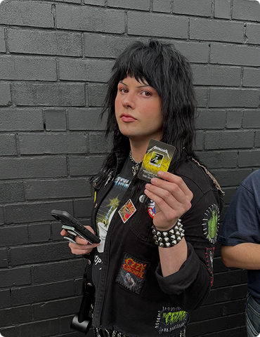 Excited fans at concert